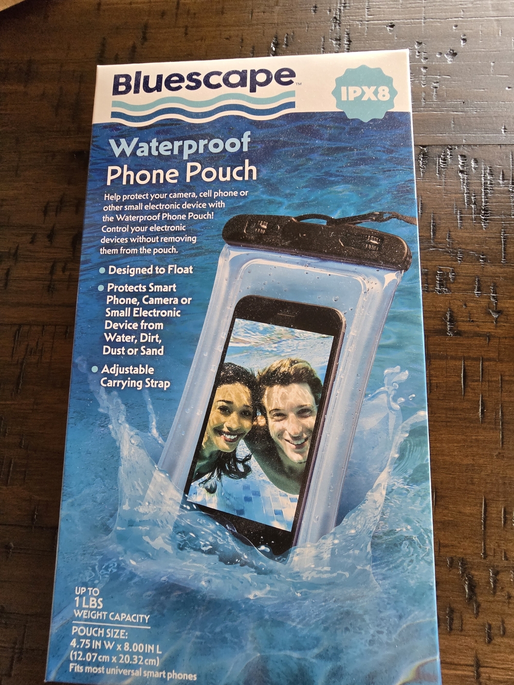 Waterproof Phone Pouch - Clear with Black Seal